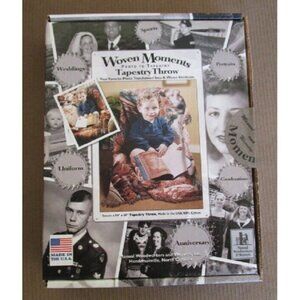 New Customized Photo Throw Woven Afghan Tapestry Blanket Baby Wedding Pet Kids